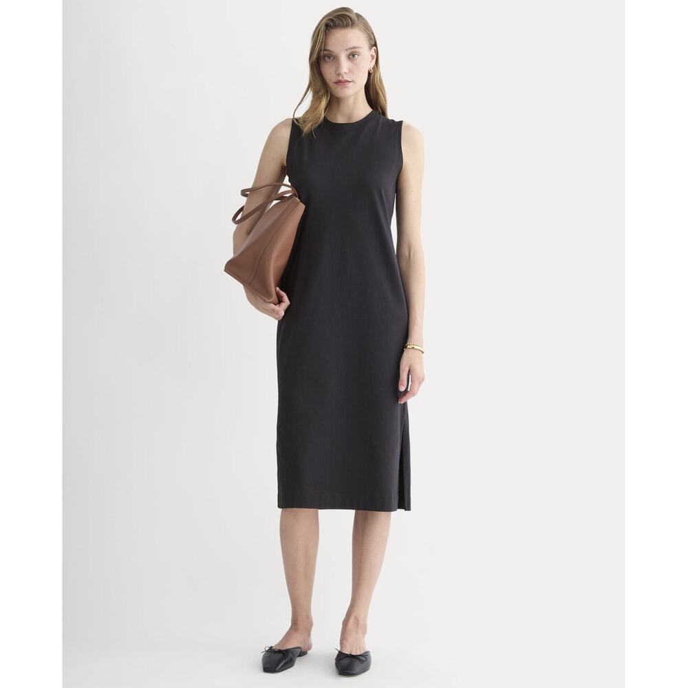 Everlane Women's Weekend Tank Dress in Black, Size Small, Cotton